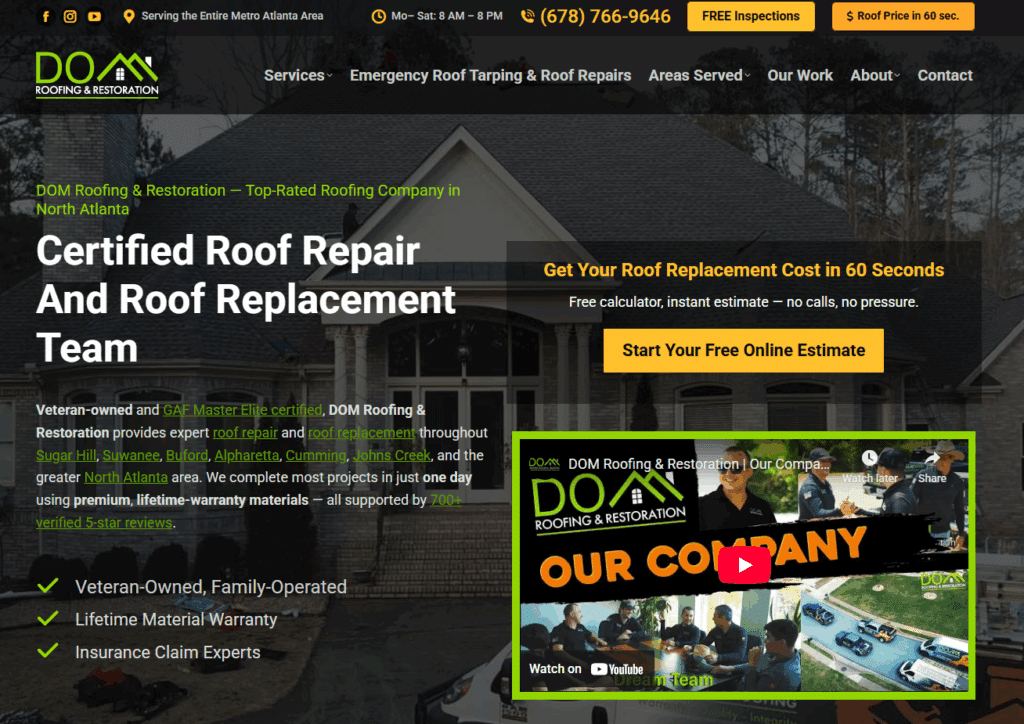 DOM Roofing & Restoration