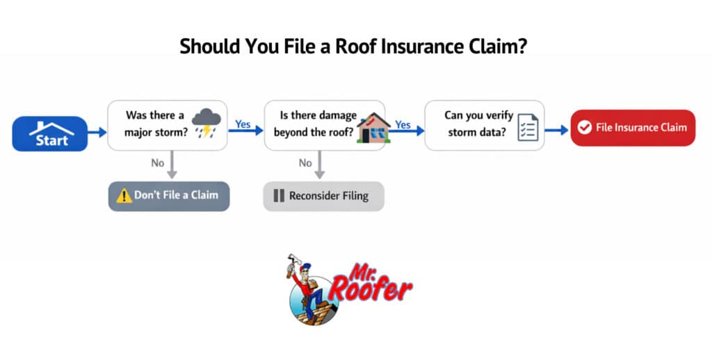 Should you file a roof insurance claim