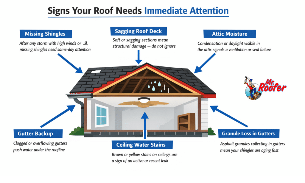 Signs your roof needs attention